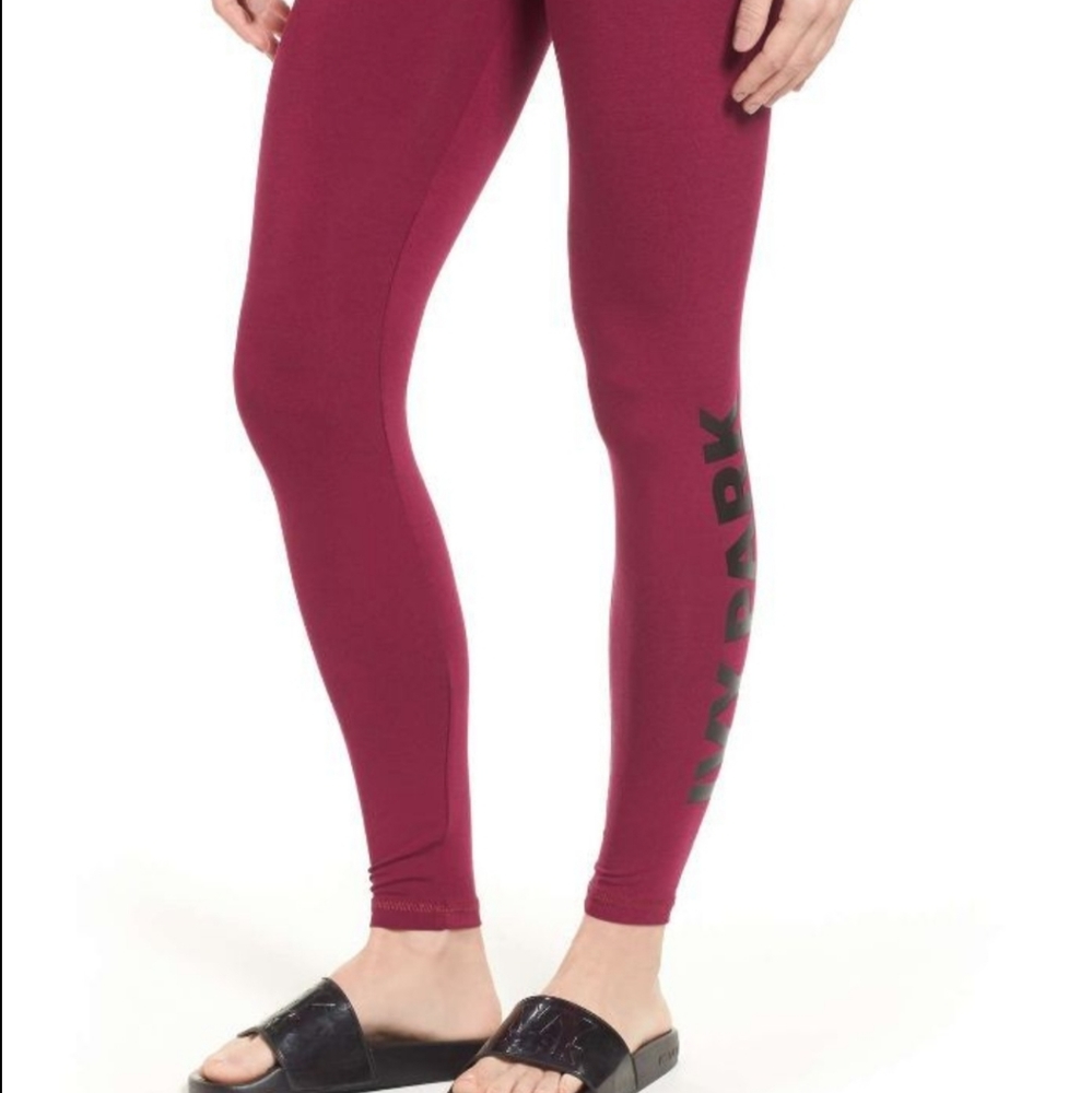 Ivy park maroon leggings